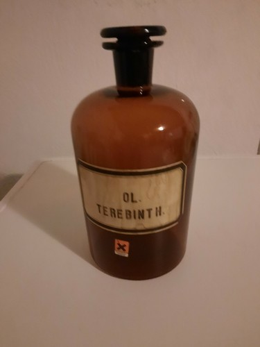 Vecchia bottiglia farmacia - vecchia, da