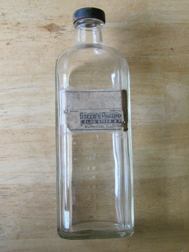 Vecchia bottiglia medicina - bottiglia,