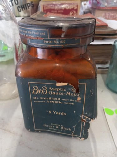 Raro barattolo medico - , ambra